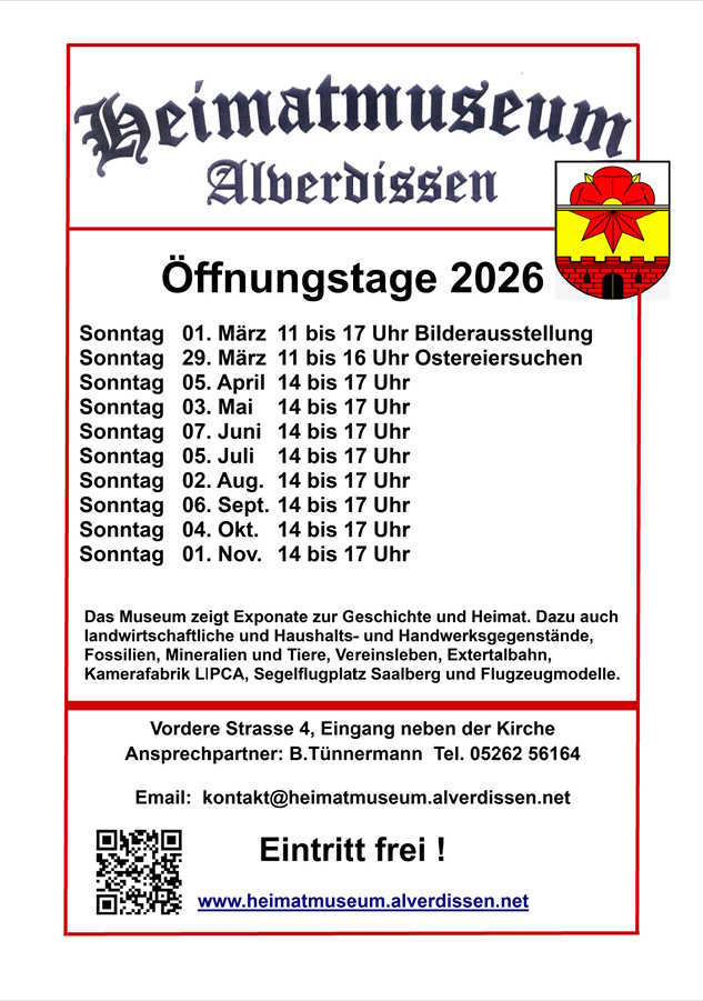 �ffnungstage 2026